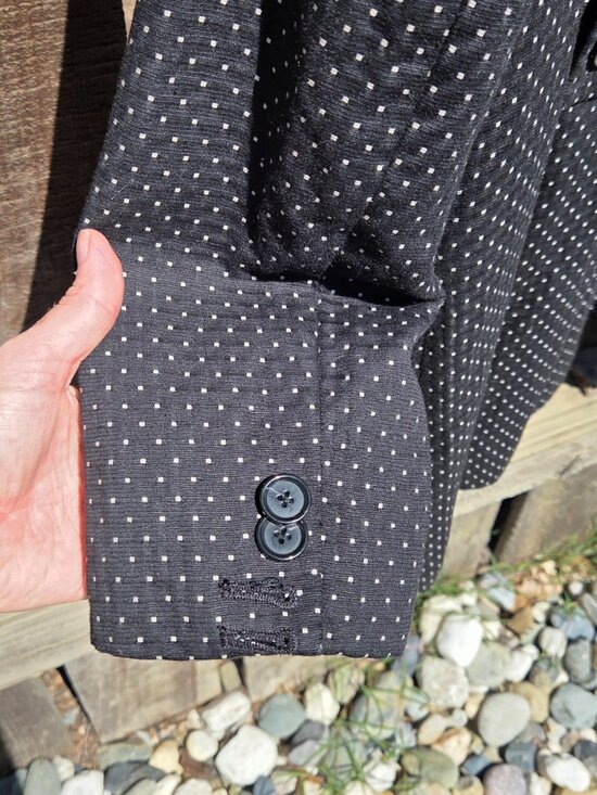 Ann Taylor dotted car coat size small petite 5P - Picture 5 of 7